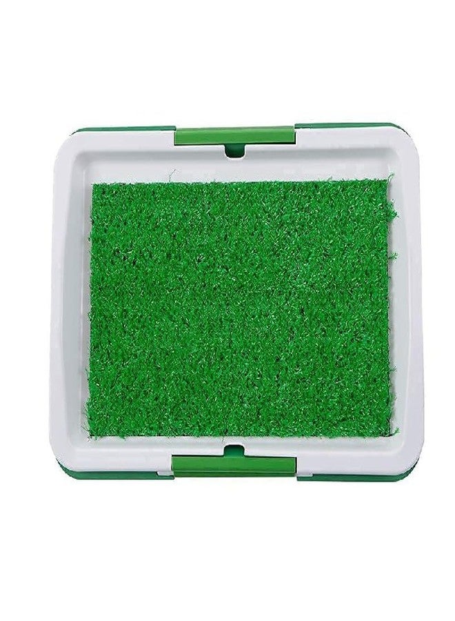 Emcrovi Puppy Potty Training pad - Washable & Reusable Dog Potty Tray with Lawn Fake Grass for Home Balcony Outdoor Garden,Dog Pee Toilet Training pad ( 1pcs ) - Image 1